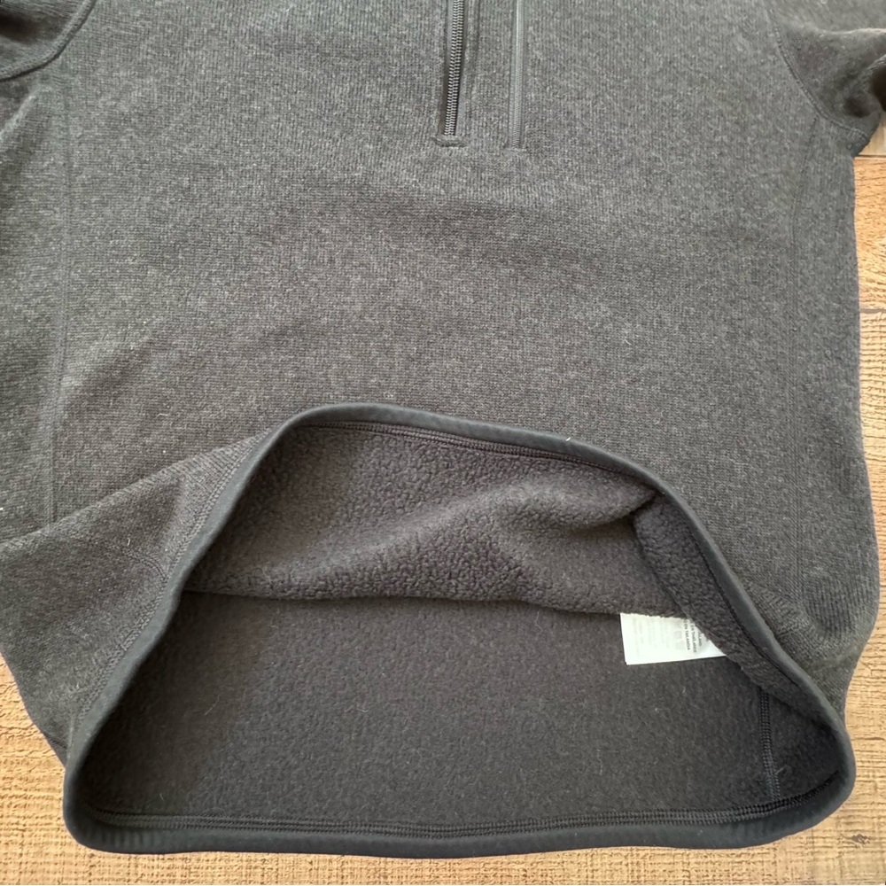 PATAGONIA 1/4 Zip Fleece Pullover Zip Chest Pocket Womens SMALL Charcoal Gray - Picture 3 of 10